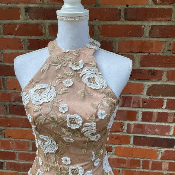 DRESS THE POPULATION 'ABBIE' SEQUIN FIT & FLARE DRESS sz XS - Picture 3 of 7